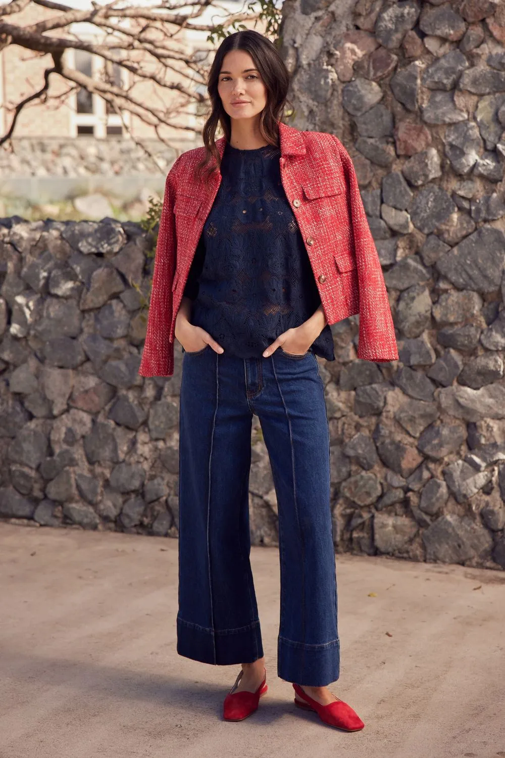 adjoin jacket - fire boucle