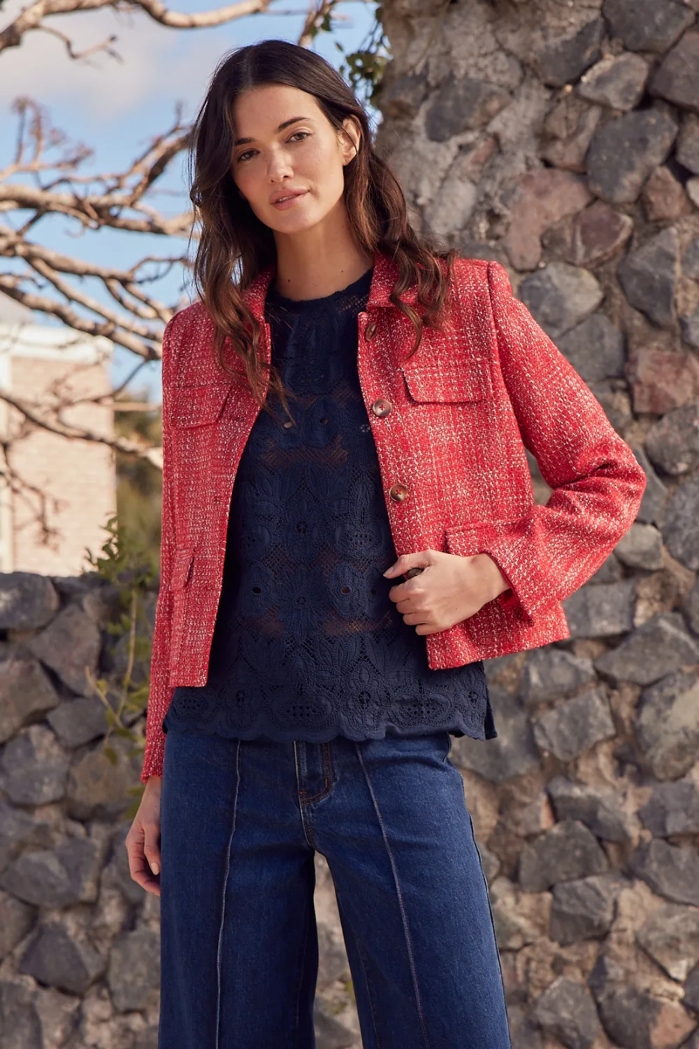adjoin jacket - fire boucle