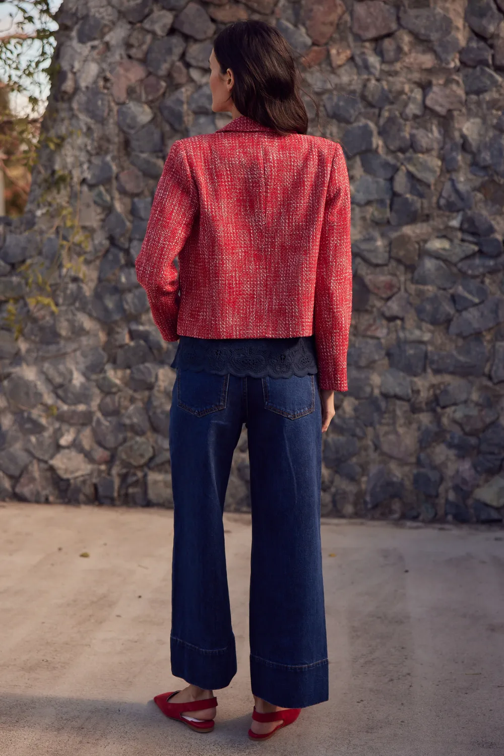 adjoin jacket - fire boucle