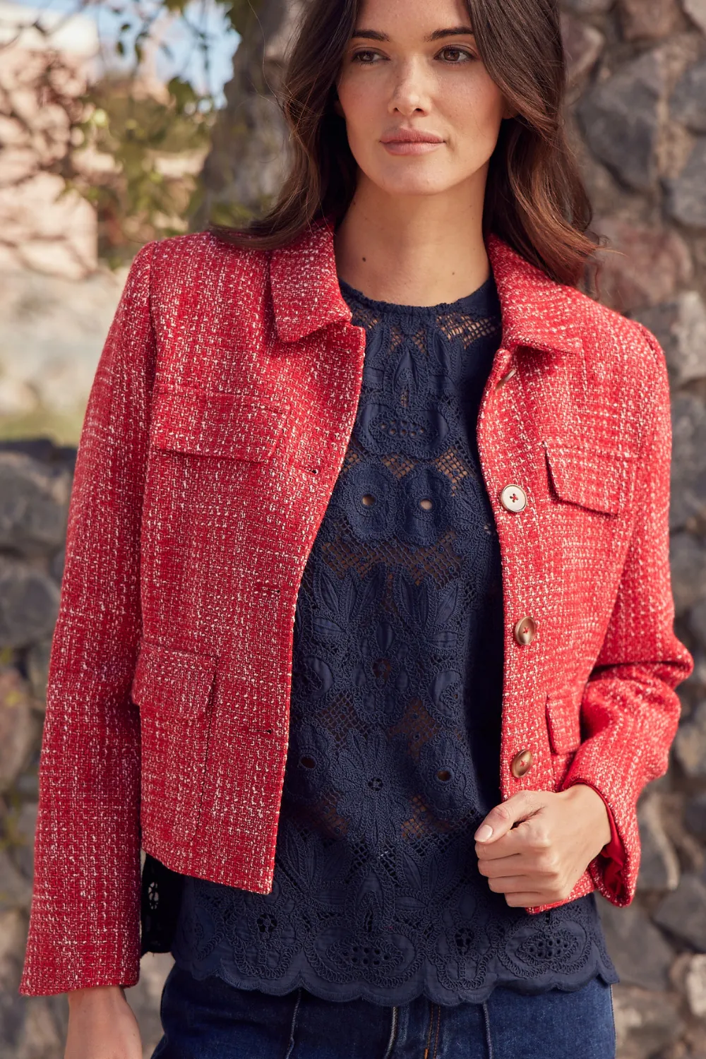 adjoin jacket - fire boucle