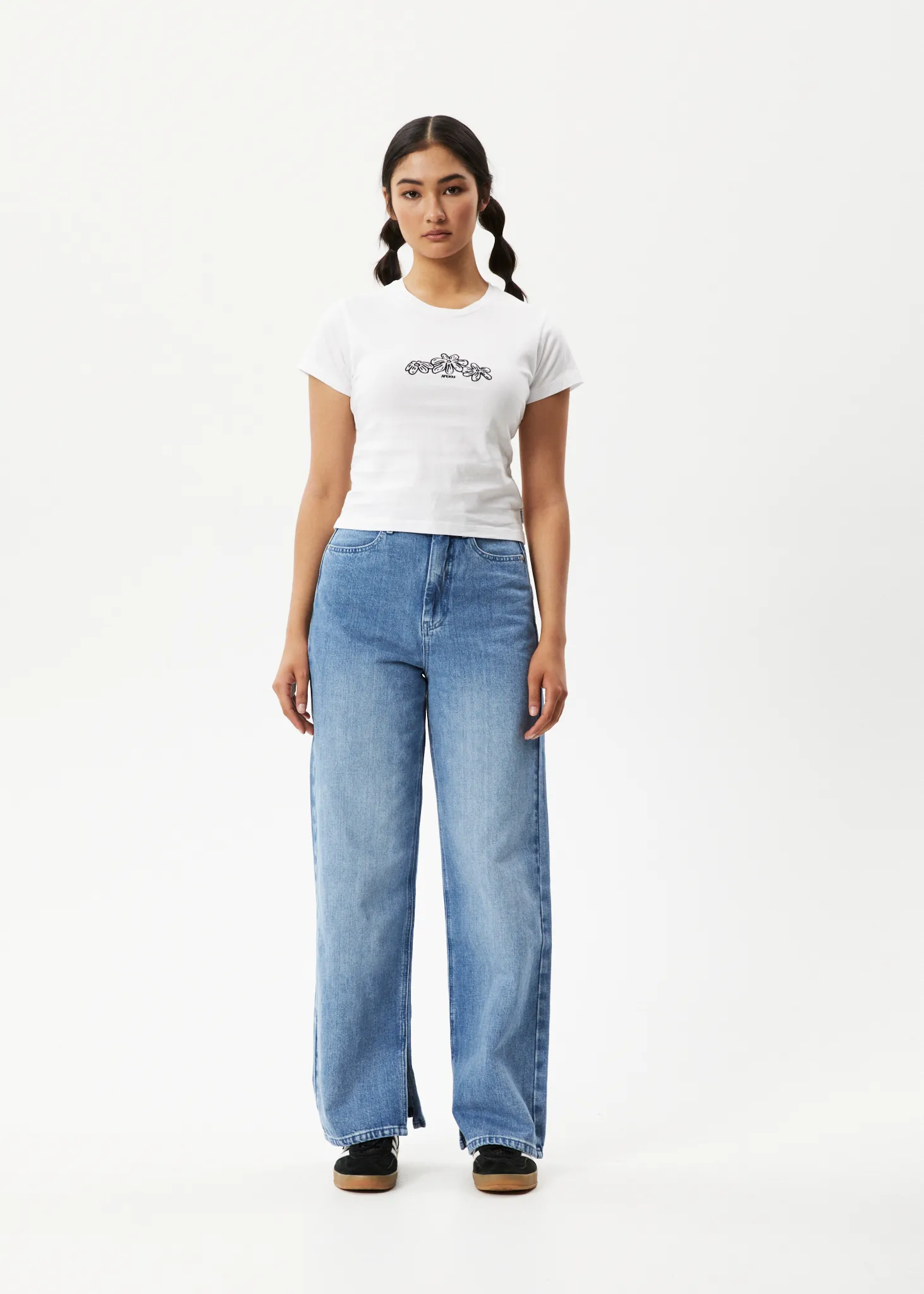 AFENDS Womens Elliot - Baby T-Shirt - White