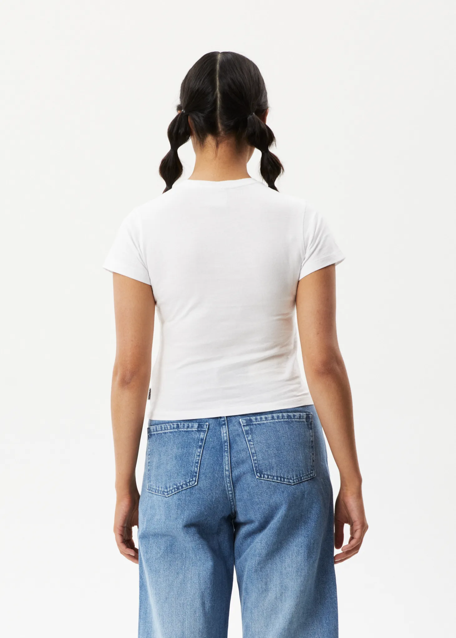 AFENDS Womens Elliot - Baby T-Shirt - White
