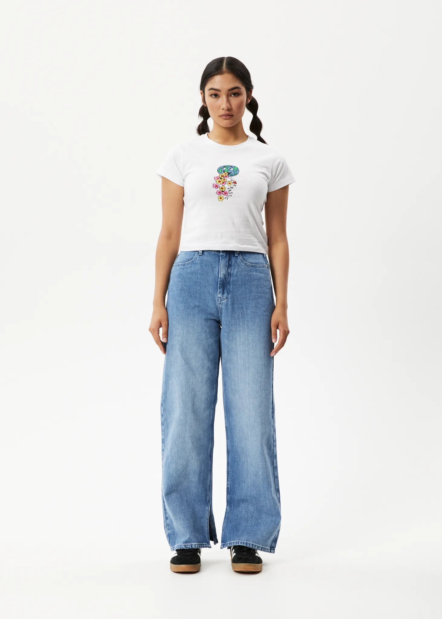 AFENDS Womens F Plastic - Baby T-Shirt - White