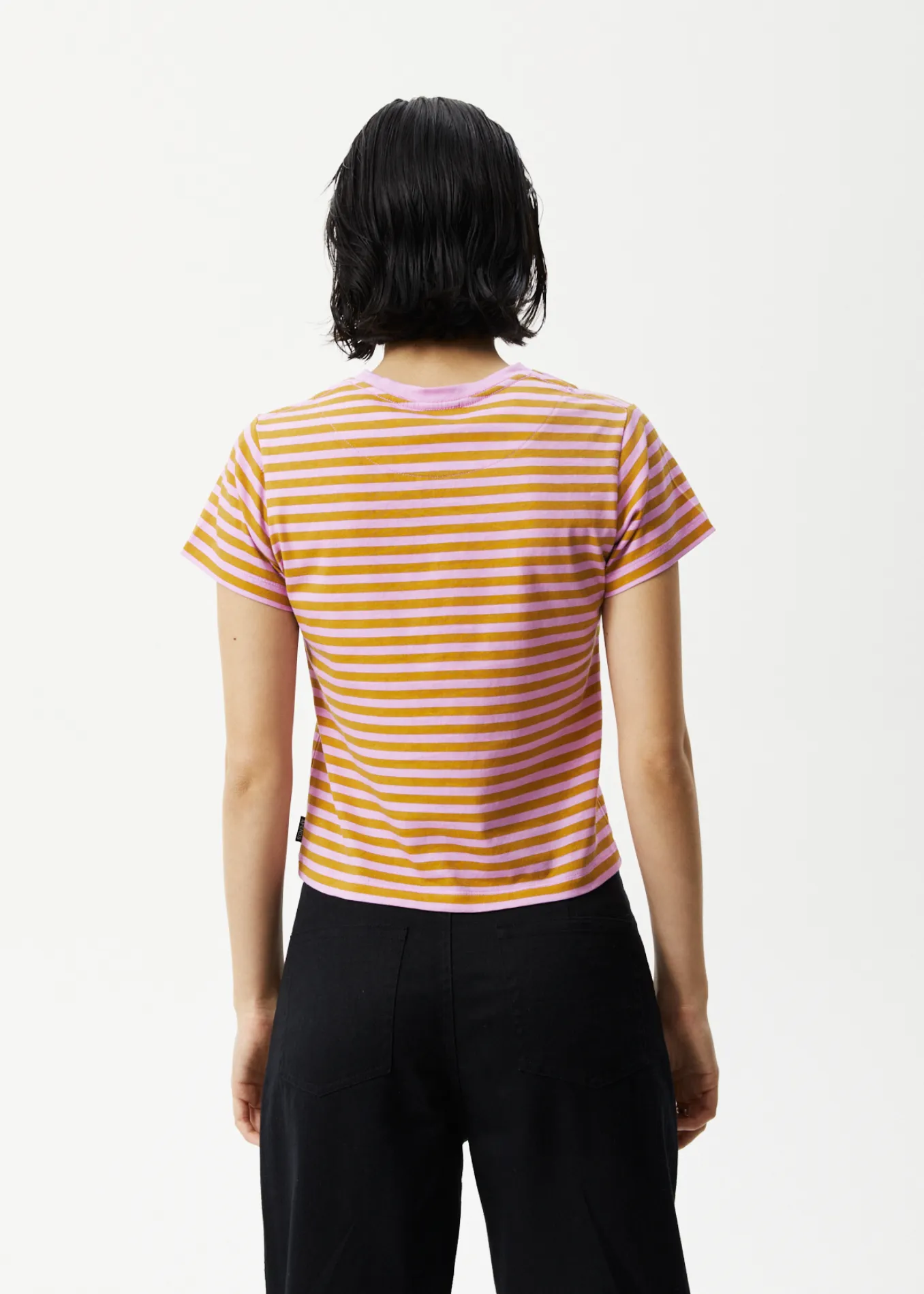 AFENDS Womens Jain - Baby T-Shirt - Candy Stripe