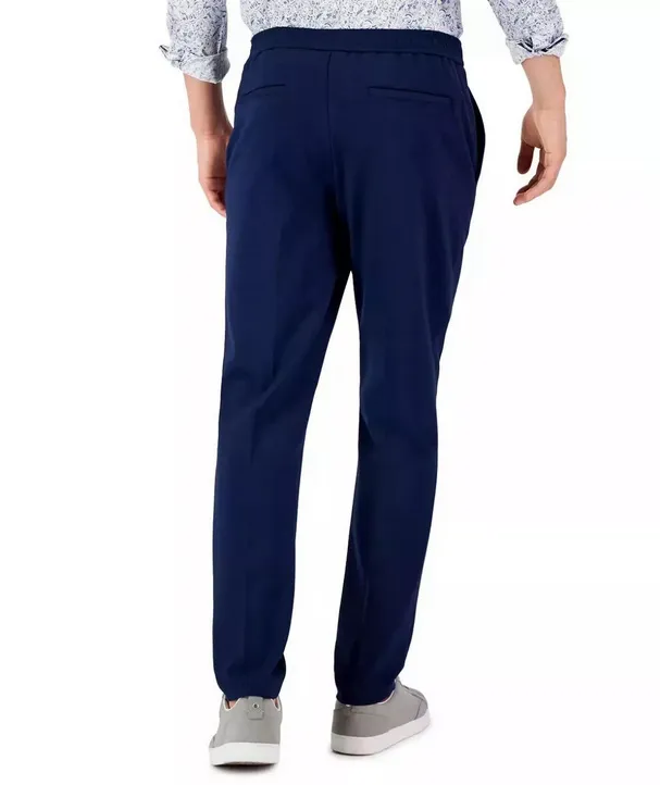 Alfani Mens Modern fit Dress Pants 36 / 32 Blue Solid Stretch