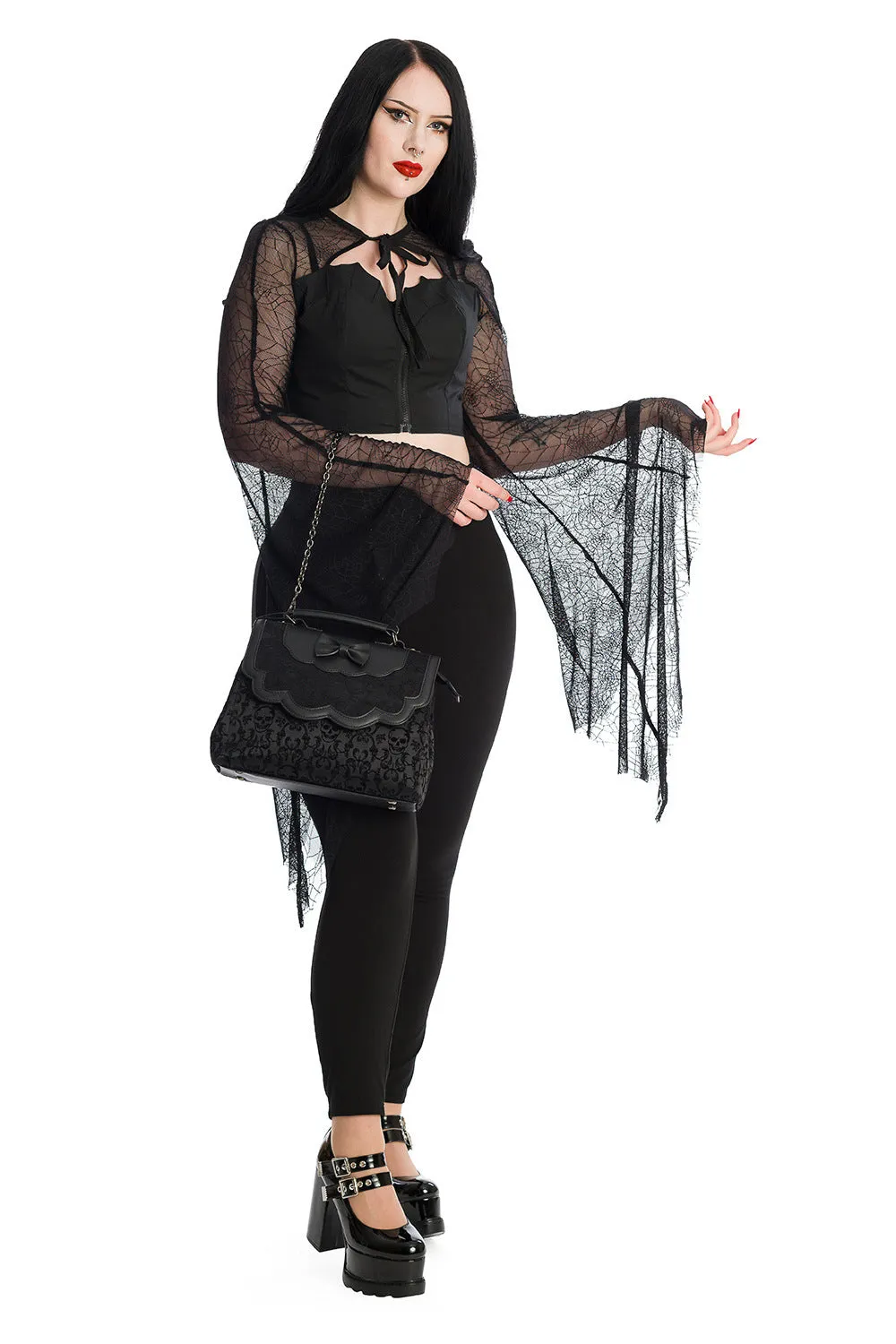 Banned Alternative Bellamira Extreme Sleeve Gothic Top