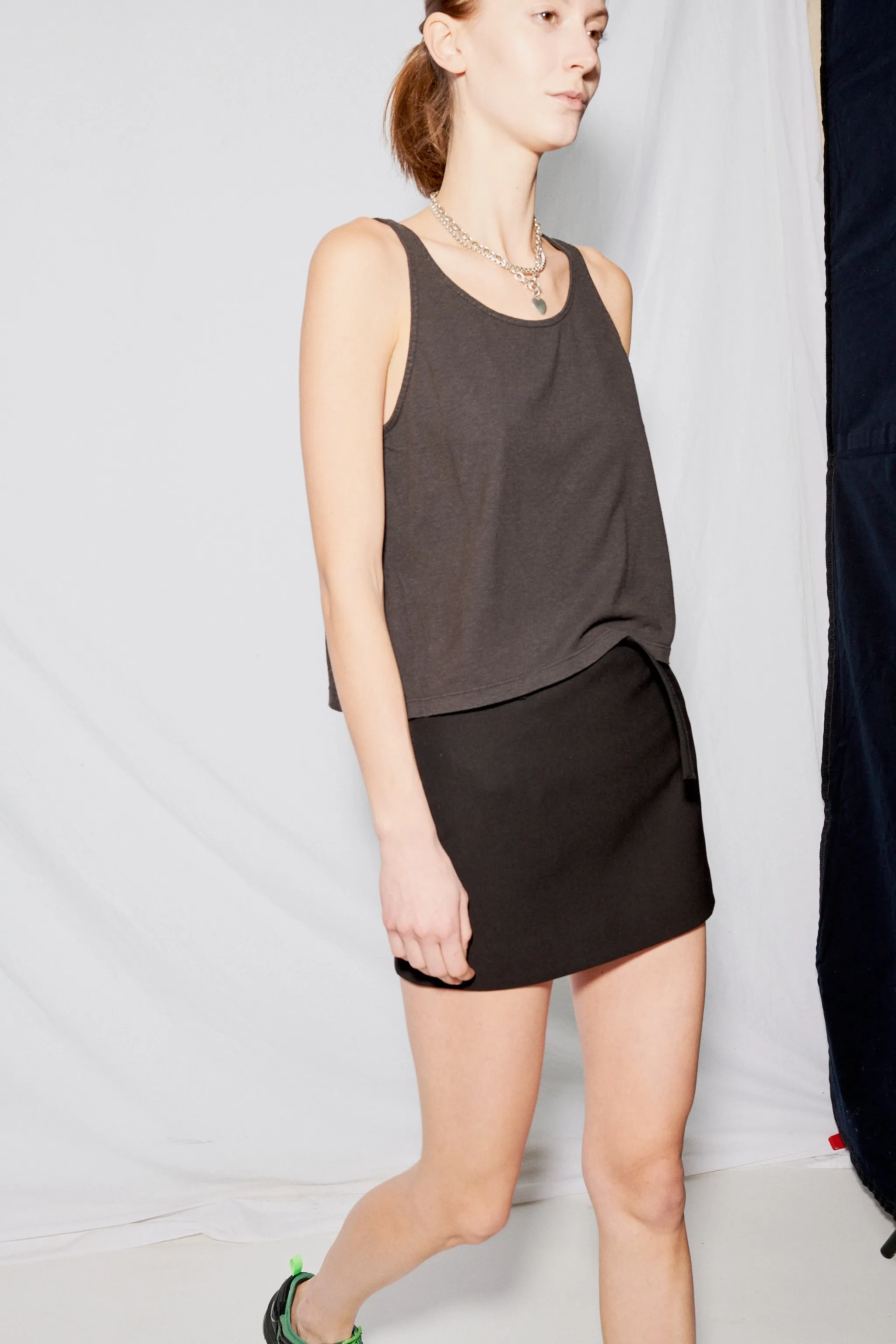 Black Cropped Tank