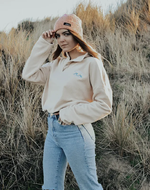 Bleubird Cropped Fleece - Sand