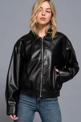 BOMBER JACKET VINIPIEL