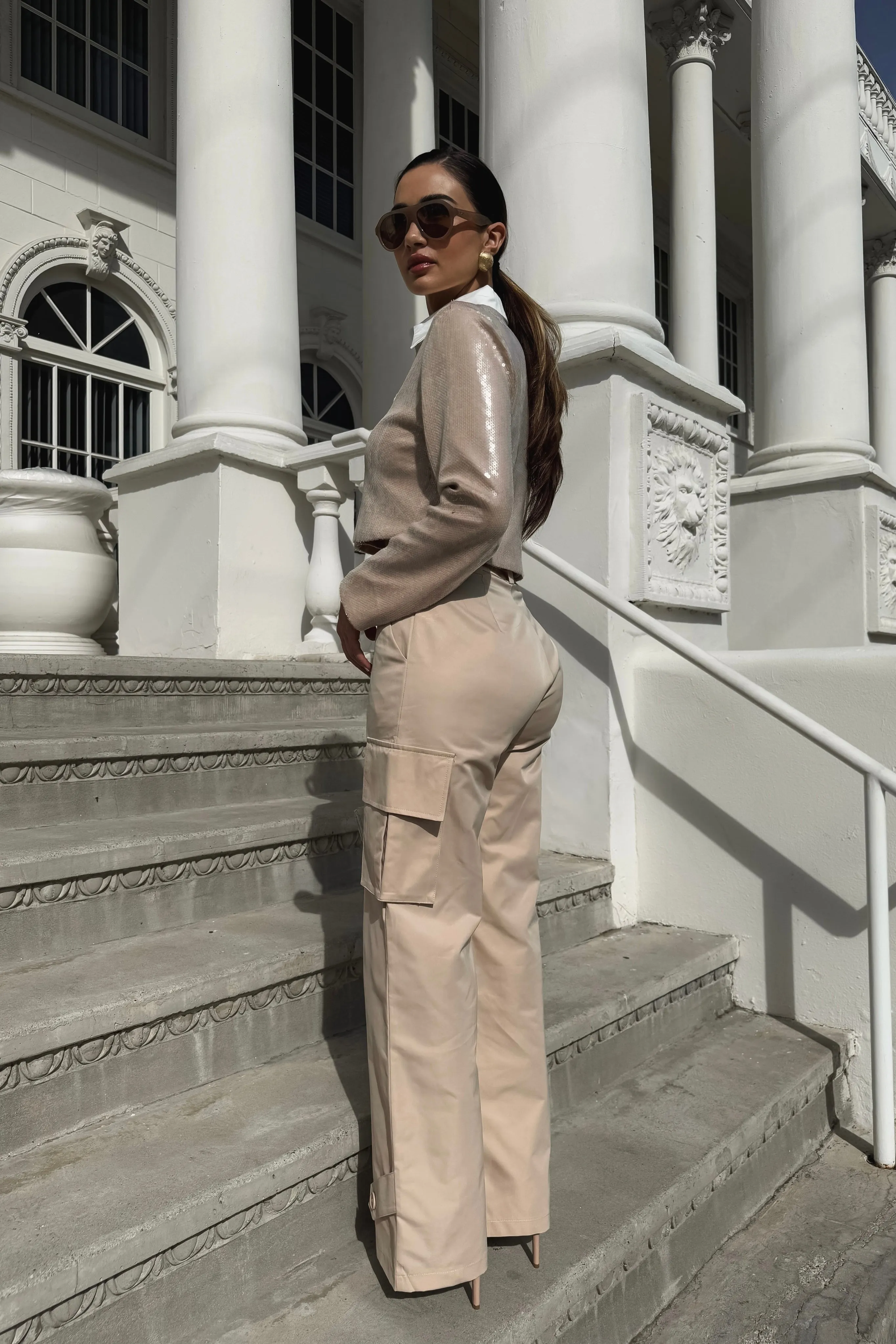 Brooke Linen Cargo Pants