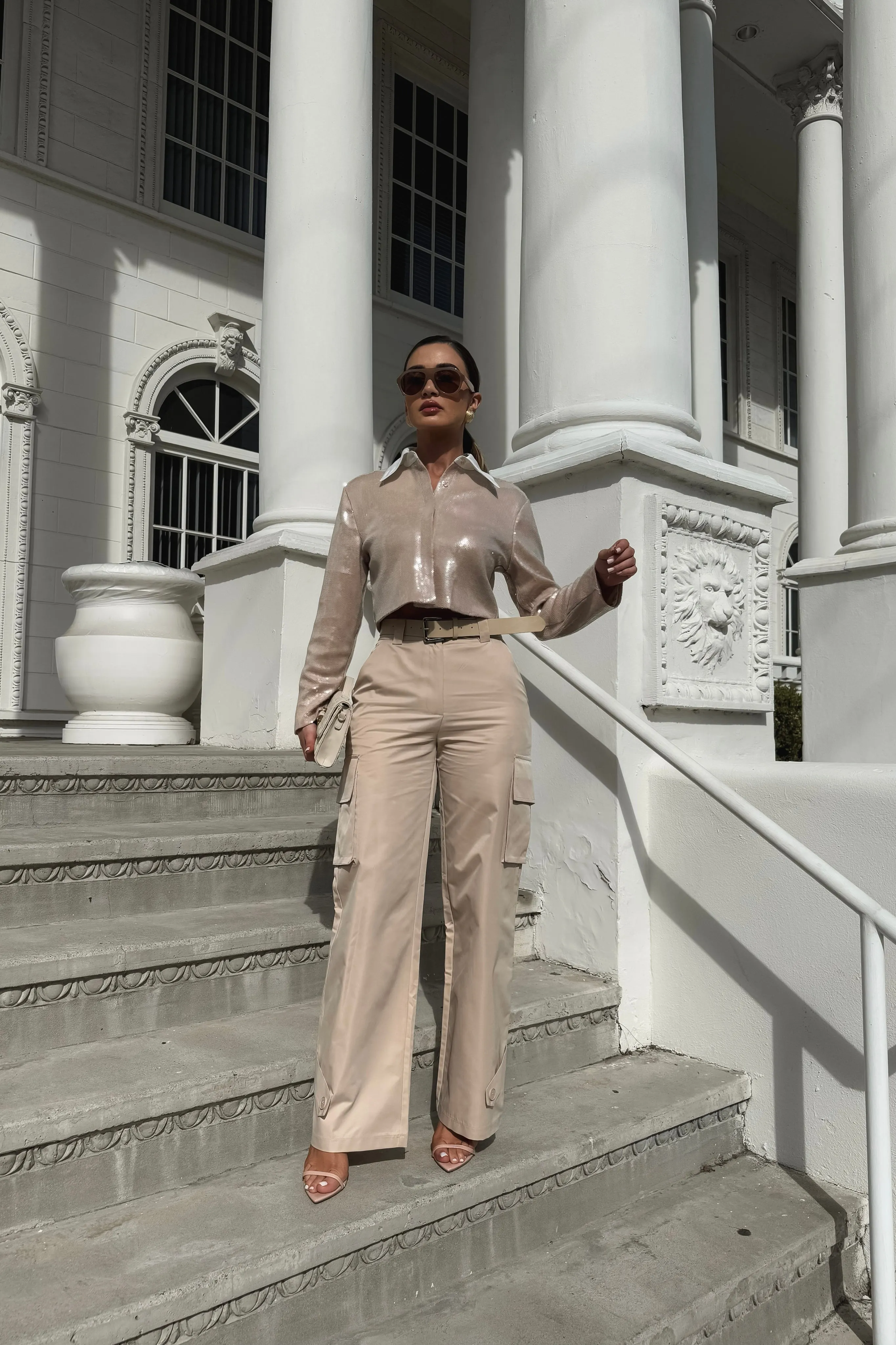 Brooke Linen Cargo Pants