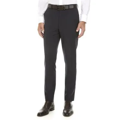 Calvin Klein Mens Skinny fit Dress Pants 31 / 30 Blue Solid