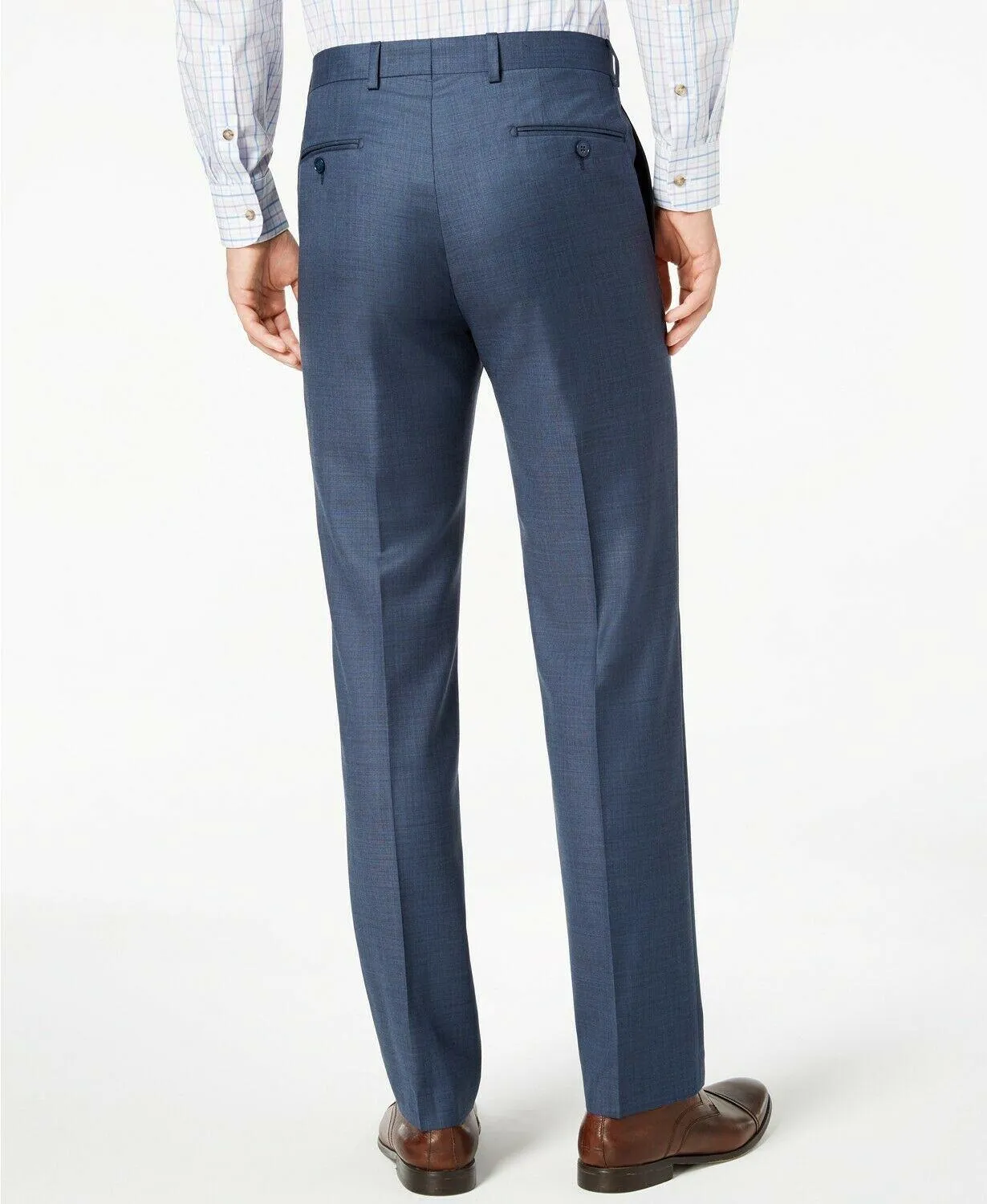 Calvin Klein Mens Slim fit Dress Pants 34 / 32 Blue Stretch