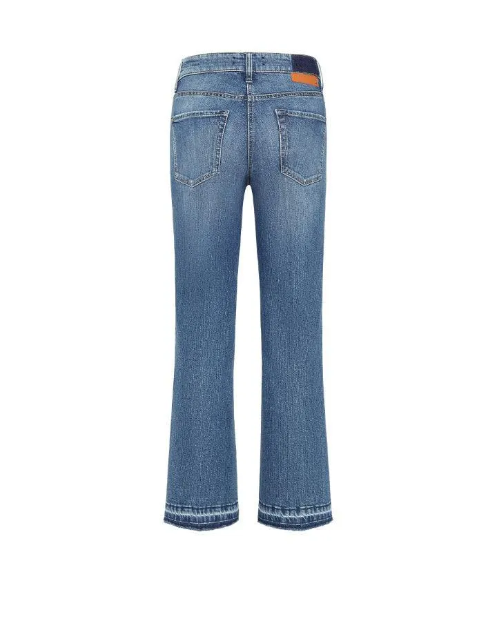 Cambio Francesca Denim Raw Hem Detail Jeans