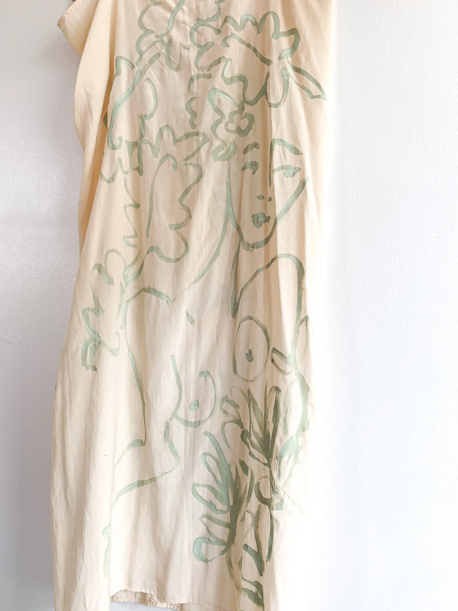 Carny Studios Painted Silk Slip Dress