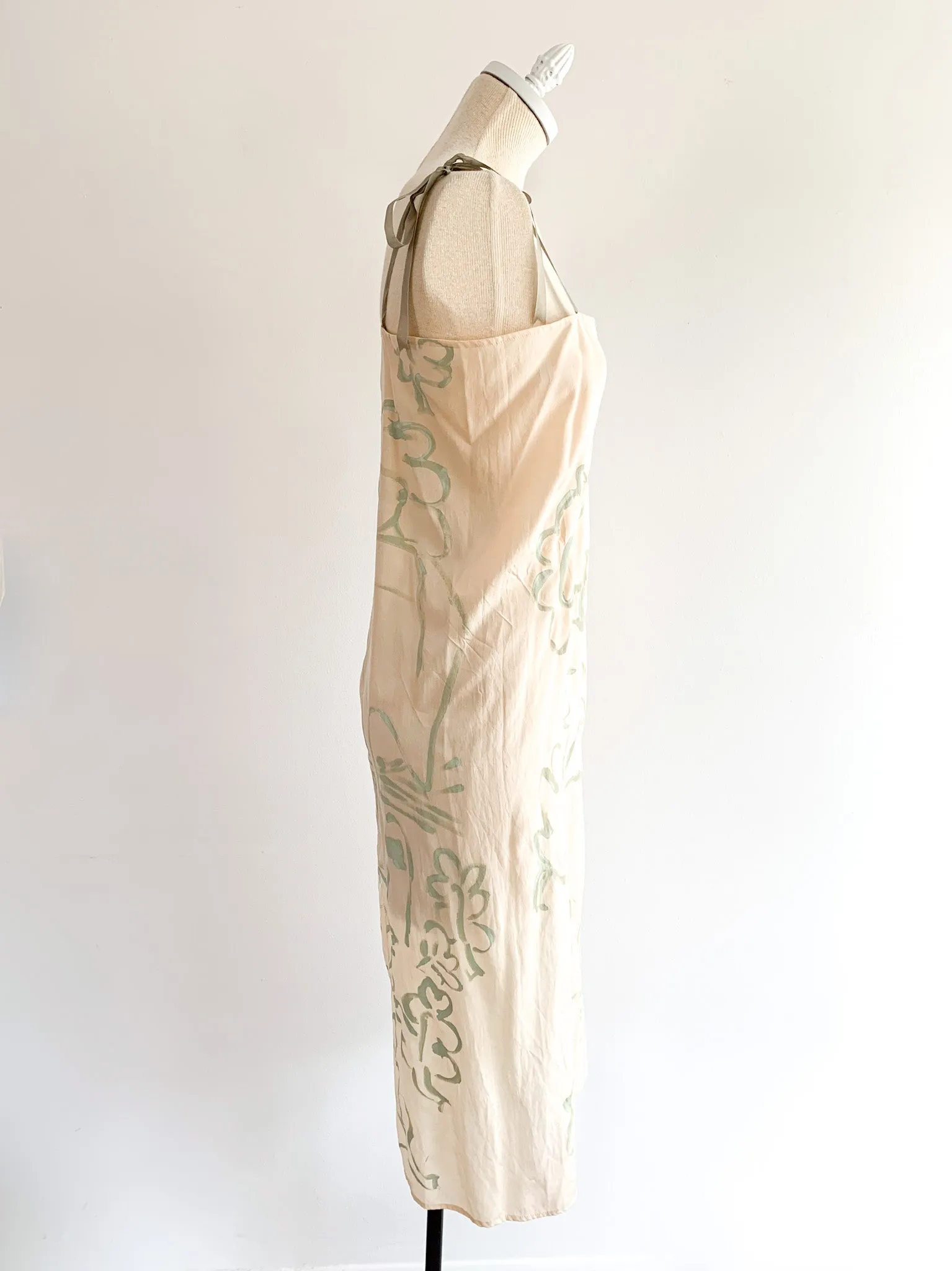 Carny Studios Painted Silk Slip Dress