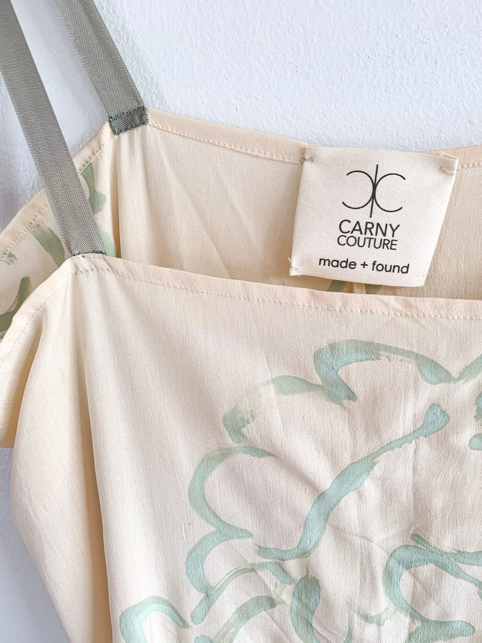 Carny Studios Painted Silk Slip Dress