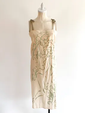 Carny Studios Painted Silk Slip Dress
