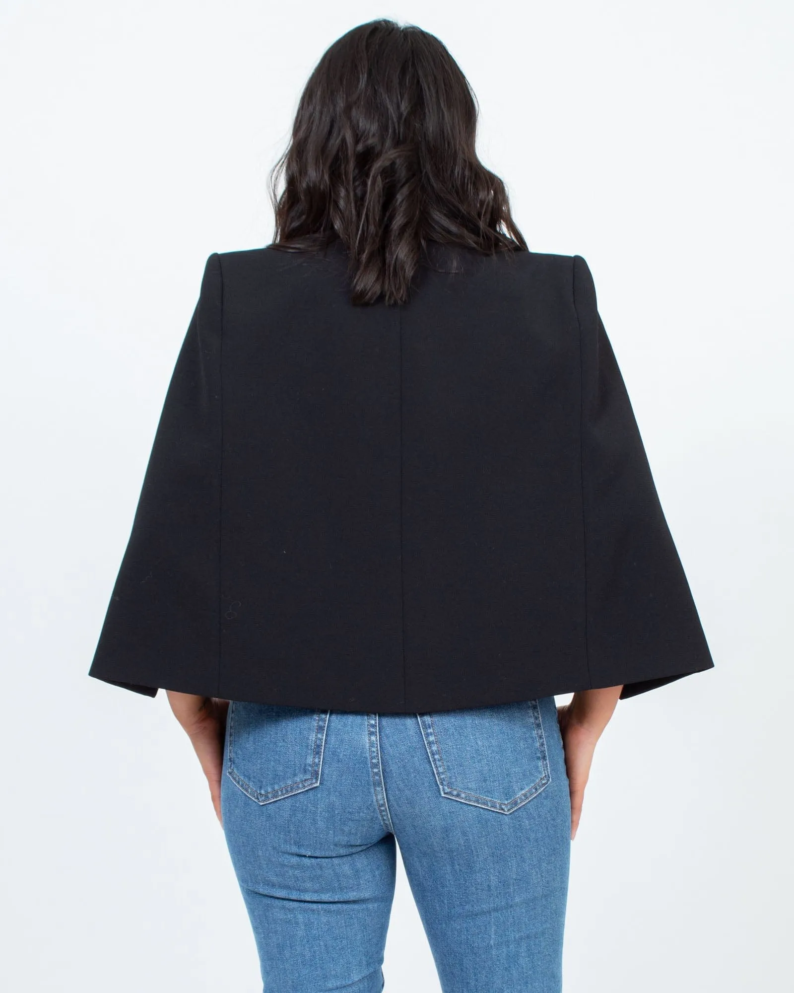 Cropped Cape Jacket