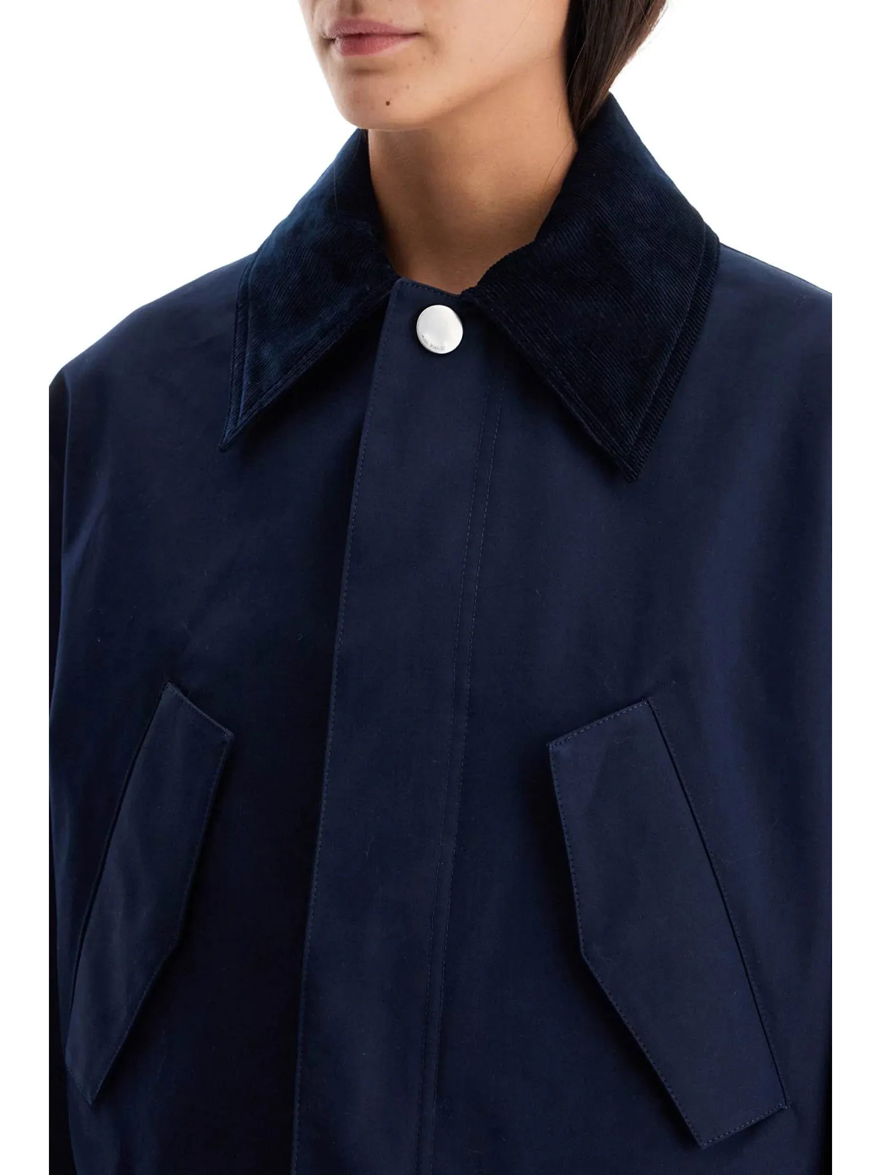 Cropped Jacket Canvas Outerwear
