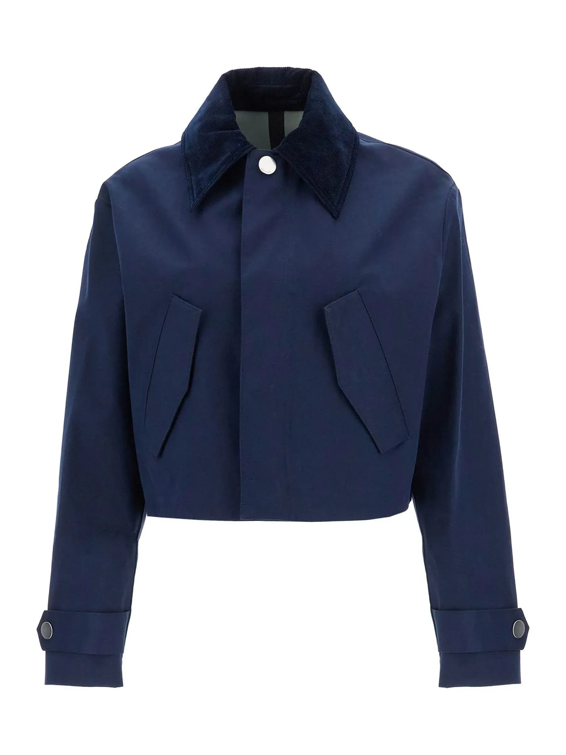 Cropped Jacket Canvas Outerwear