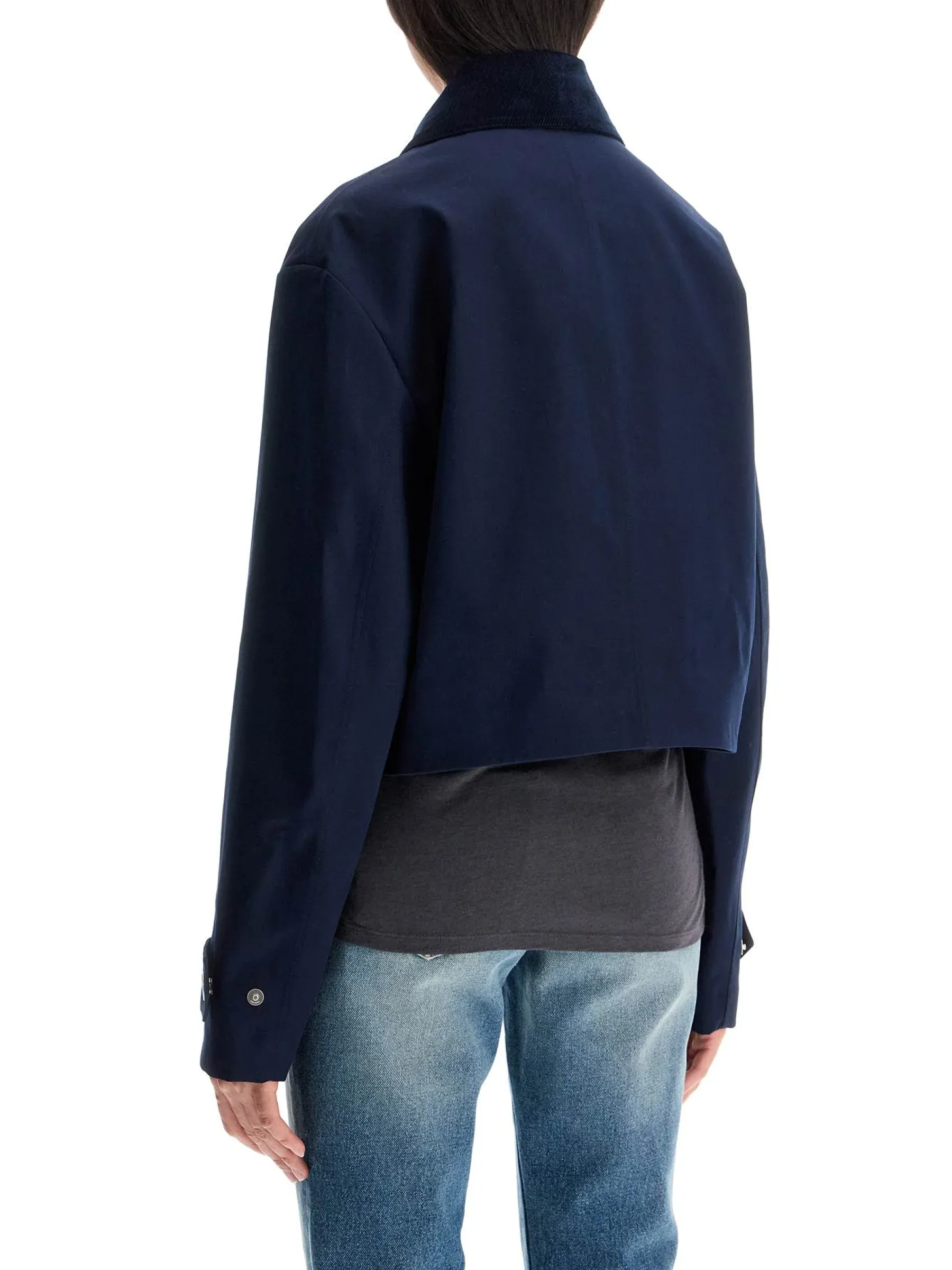 Cropped Jacket Canvas Outerwear