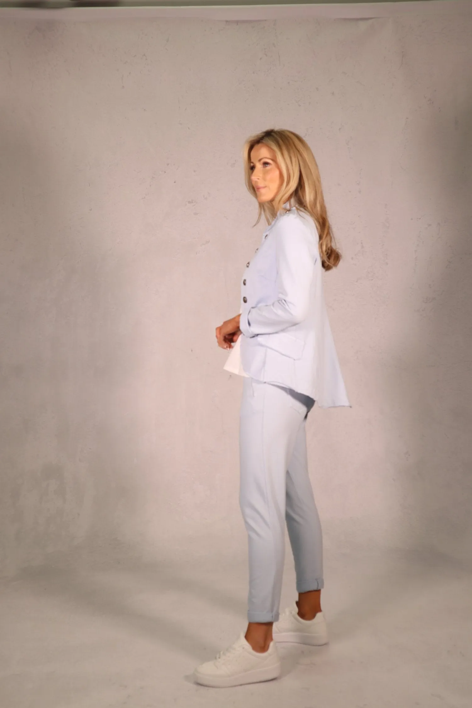 D.E.C.K By Decollage 522218 New Napolean Military Style Stretchy Shorter Jacket (8 Colours)