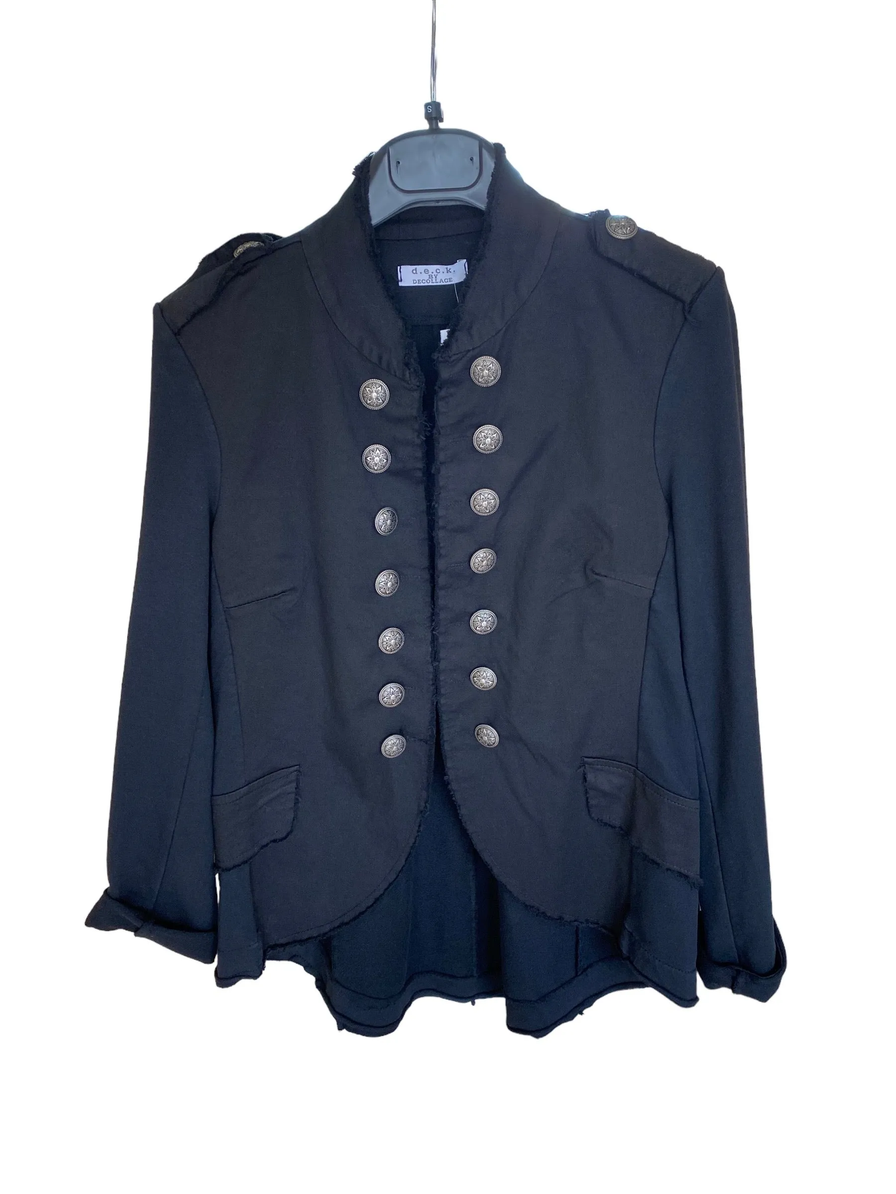 D.E.C.K By Decollage 522218 New Napolean Military Style Stretchy Shorter Jacket (8 Colours)