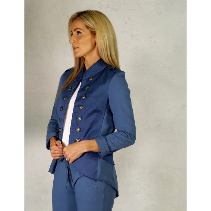 D.E.C.K By Decollage 522218 New Napolean Military Style Stretchy Shorter Jacket (8 Colours)