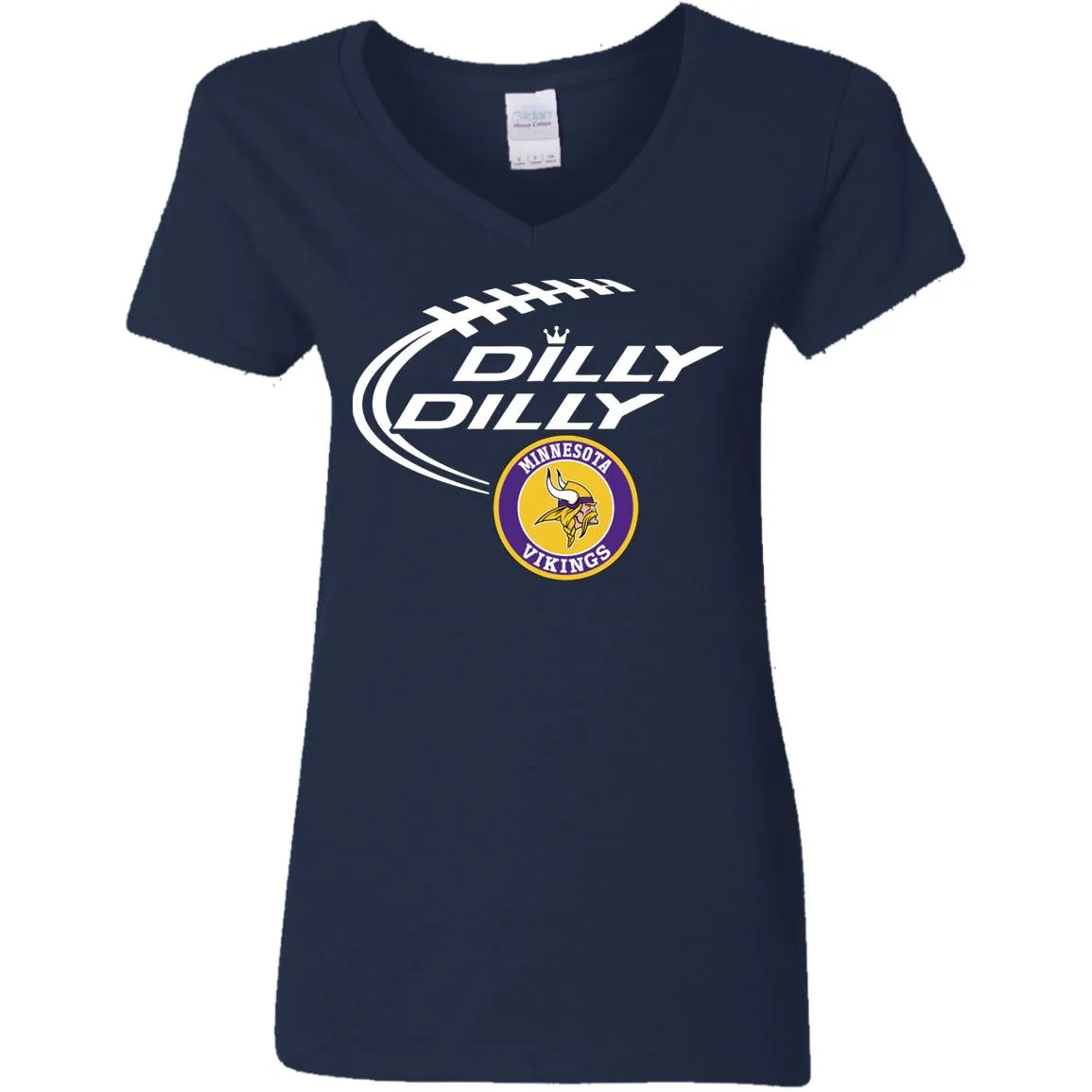 Dilly Dilly Minnesota Vikings Nfl Football Women V-Neck T-Shirt