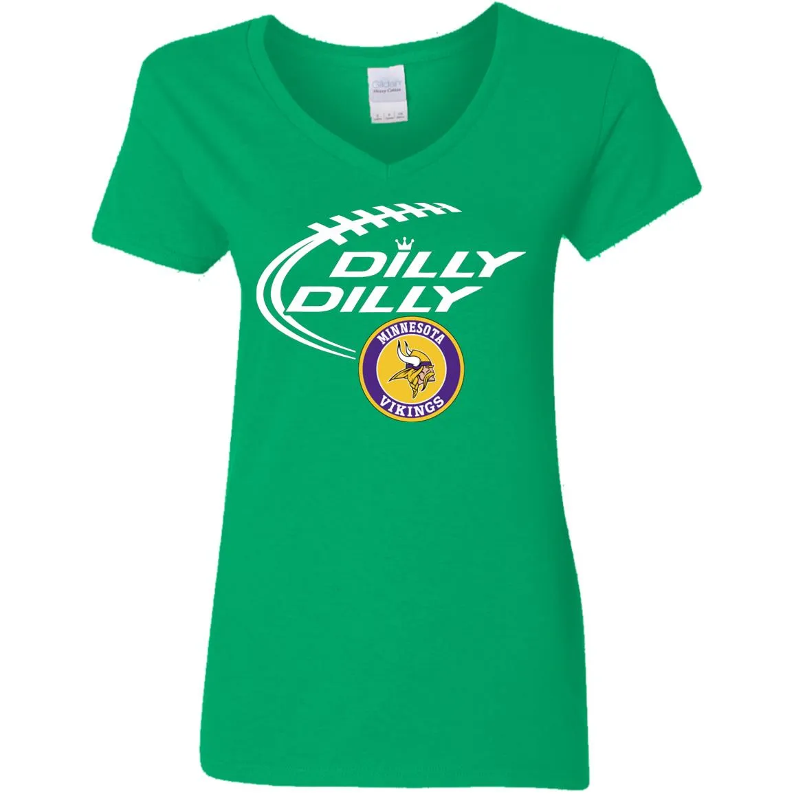 Dilly Dilly Minnesota Vikings Nfl Football Women V-Neck T-Shirt