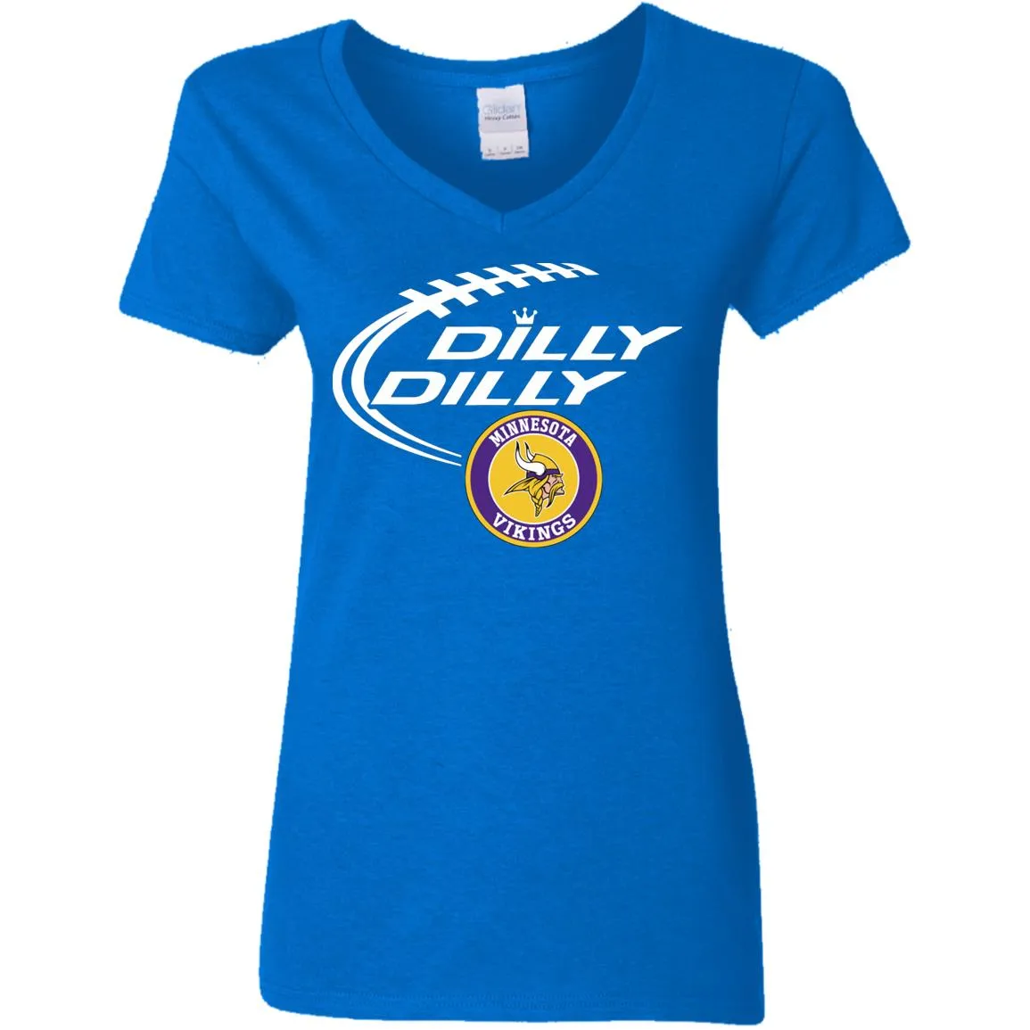 Dilly Dilly Minnesota Vikings Nfl Football Women V-Neck T-Shirt