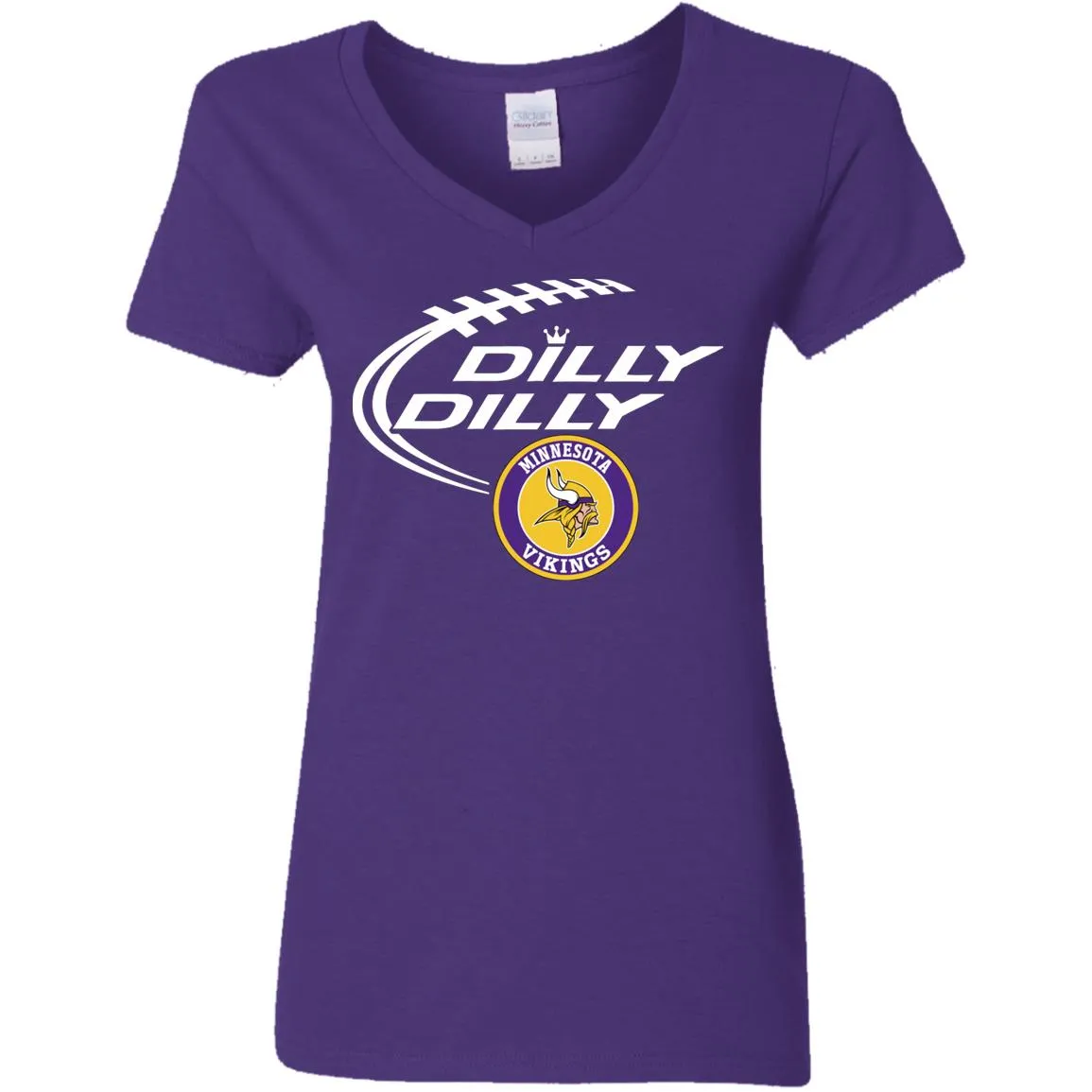 Dilly Dilly Minnesota Vikings Nfl Football Women V-Neck T-Shirt