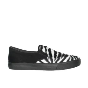 Draven Zebra Fur Slip-Ons Men's Shoes