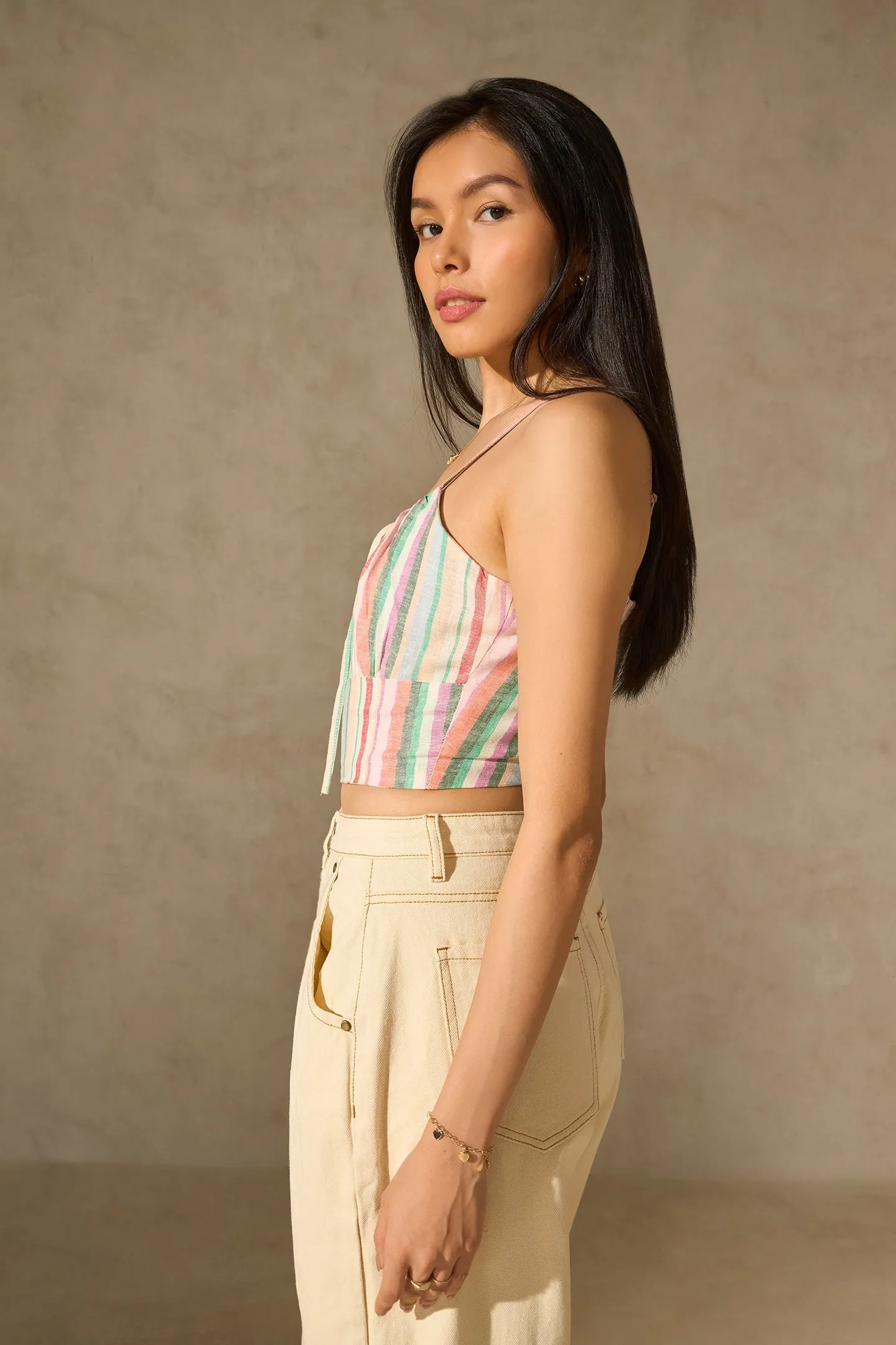 Elora|Tie-Front Top