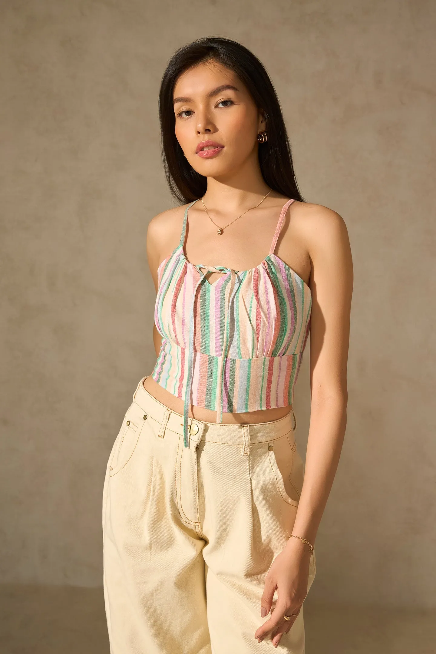 Elora|Tie-Front Top