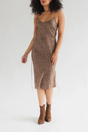 Emma Slip Dress - Elegant Leopard