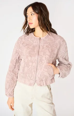 Floral Print Bomber Jacker