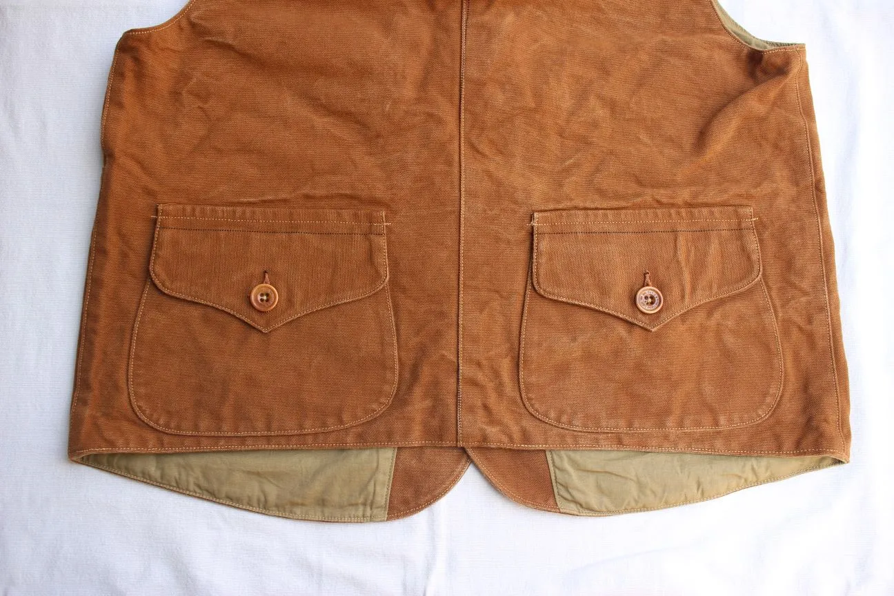 FREEWHEELERS / "Yellowstone" SLEEVELESS COAT (#2321015,YARN-DYED BUFFALO BROWN)