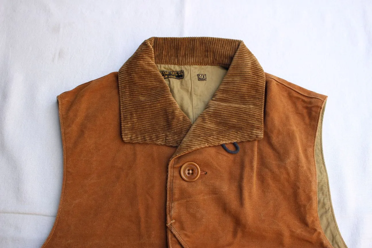 FREEWHEELERS / "Yellowstone" SLEEVELESS COAT (#2321015,YARN-DYED BUFFALO BROWN)