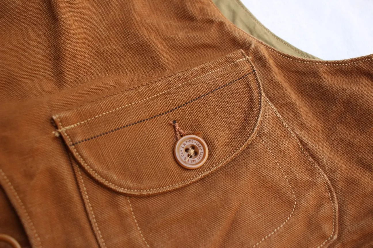 FREEWHEELERS / "Yellowstone" SLEEVELESS COAT (#2321015,YARN-DYED BUFFALO BROWN)