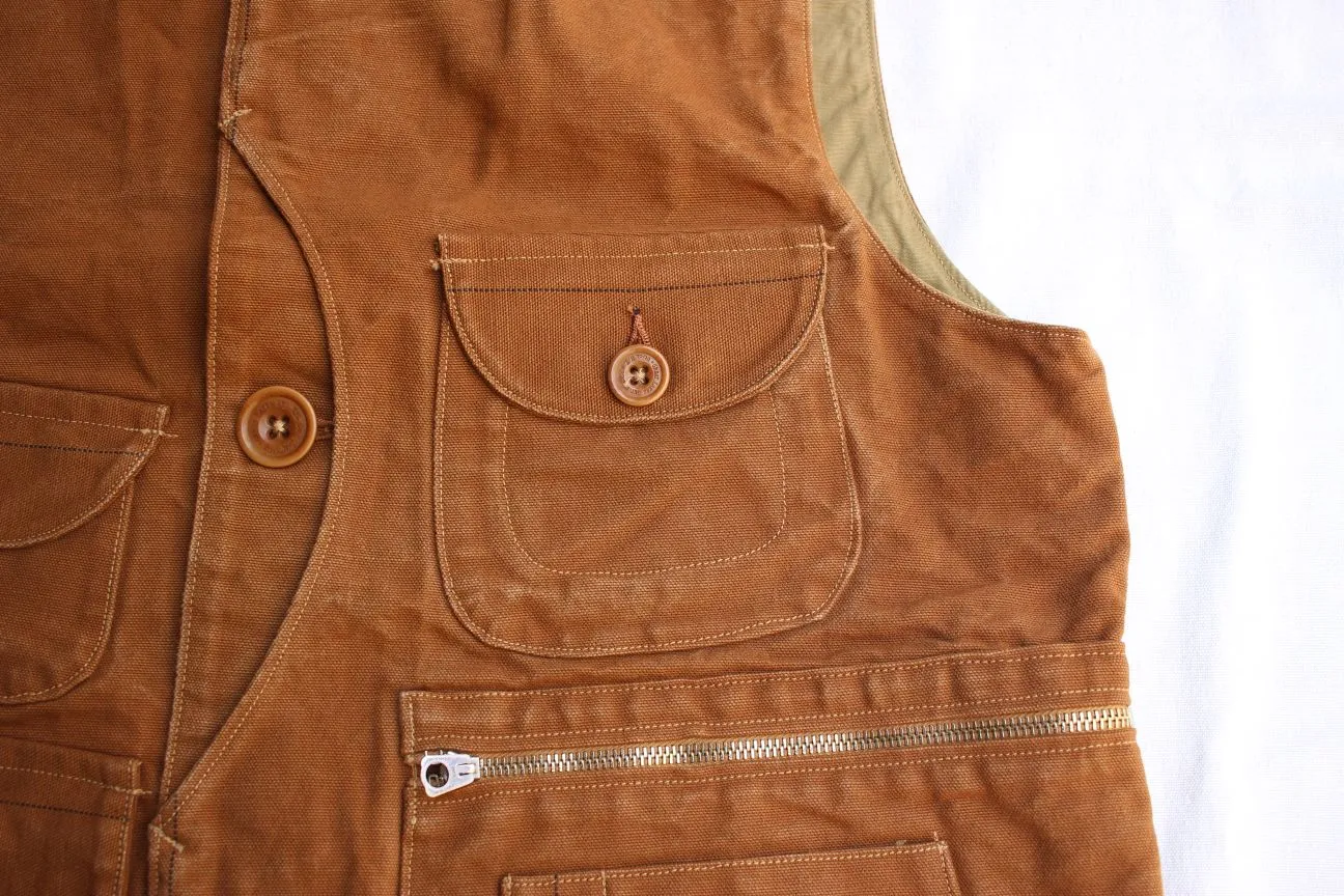 FREEWHEELERS / "Yellowstone" SLEEVELESS COAT (#2321015,YARN-DYED BUFFALO BROWN)