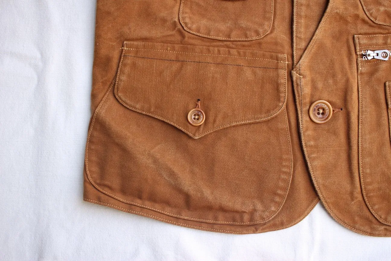 FREEWHEELERS / "Yellowstone" SLEEVELESS COAT (#2321015,YARN-DYED BUFFALO BROWN)