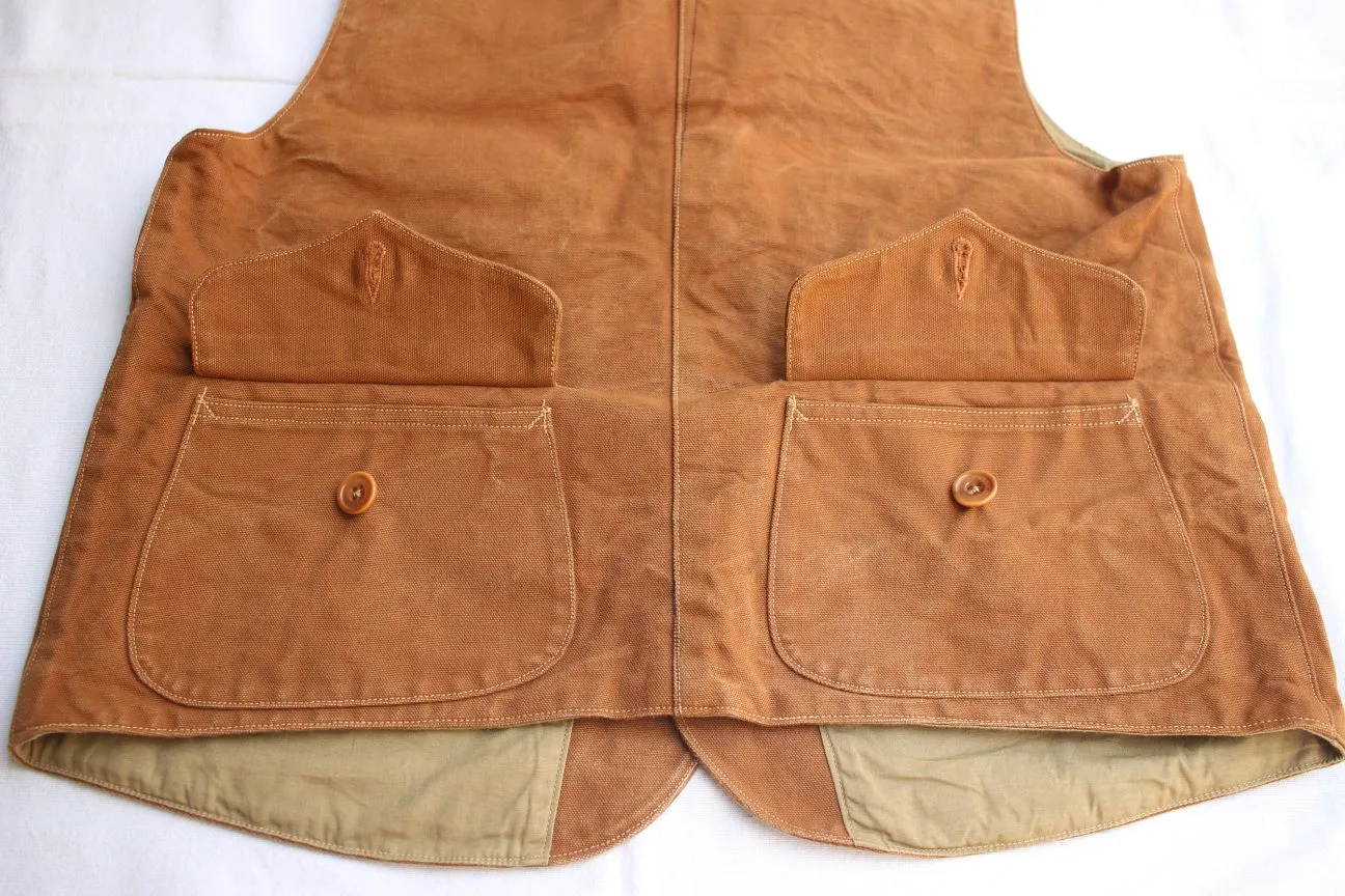 FREEWHEELERS / "Yellowstone" SLEEVELESS COAT (#2321015,YARN-DYED BUFFALO BROWN)