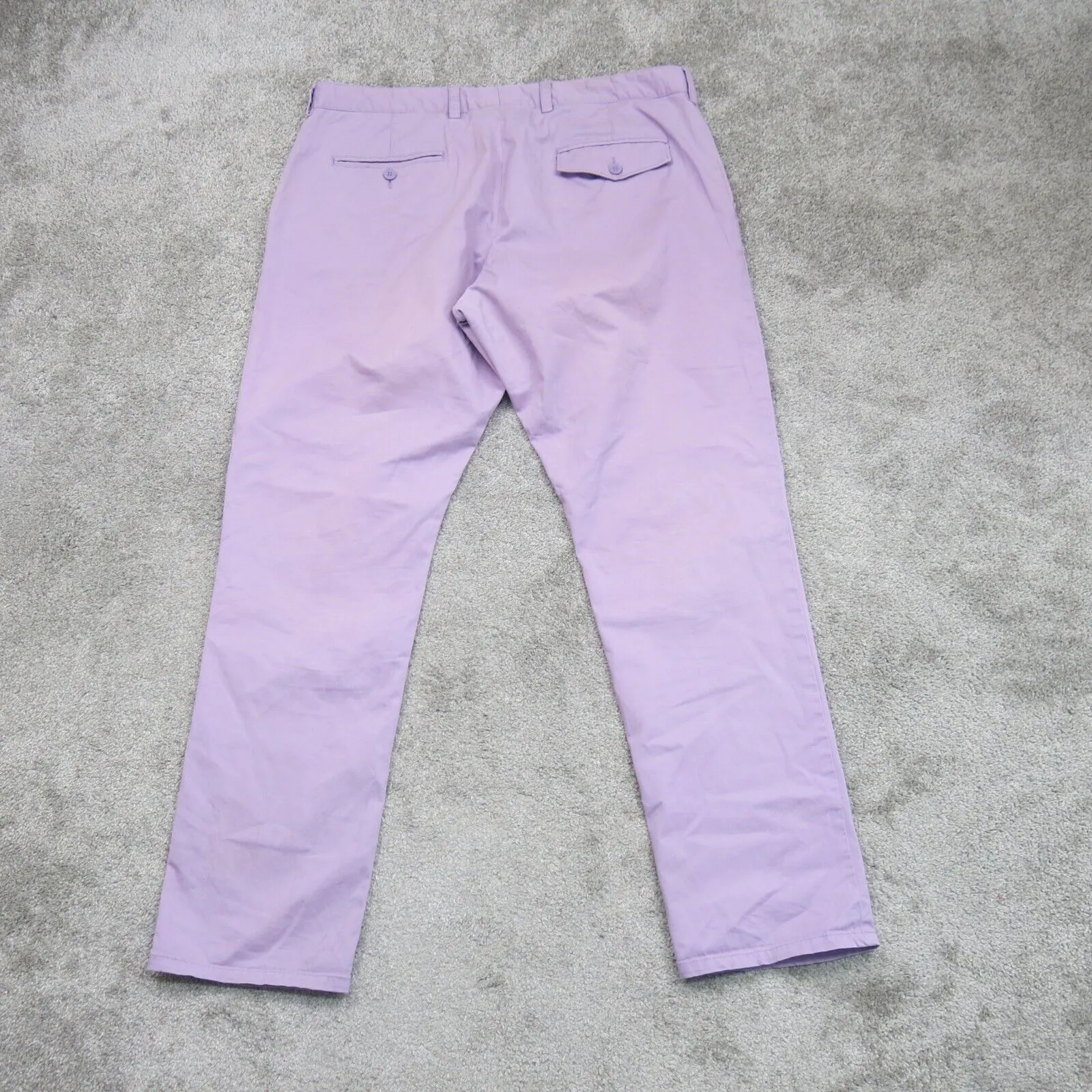 French Connection Womens Straight Leg Dress Pant Flat Front Pull On Pink Size 38