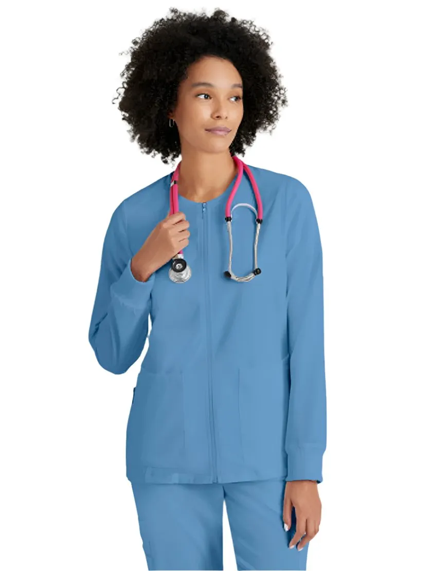 Grey's Anatomy Stretch™ by Barco Gianna 5-Pocket Crewneck Scrub Jacket