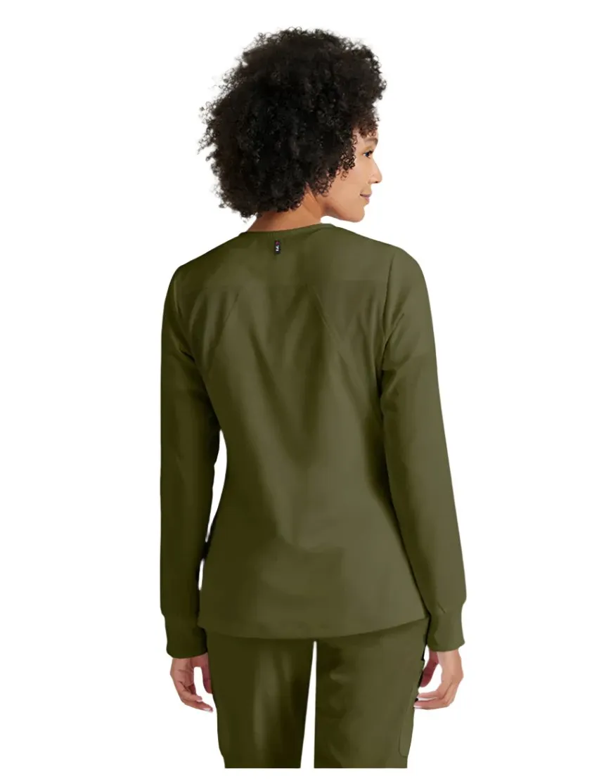 Grey's Anatomy Stretch™ by Barco Gianna 5-Pocket Crewneck Scrub Jacket
