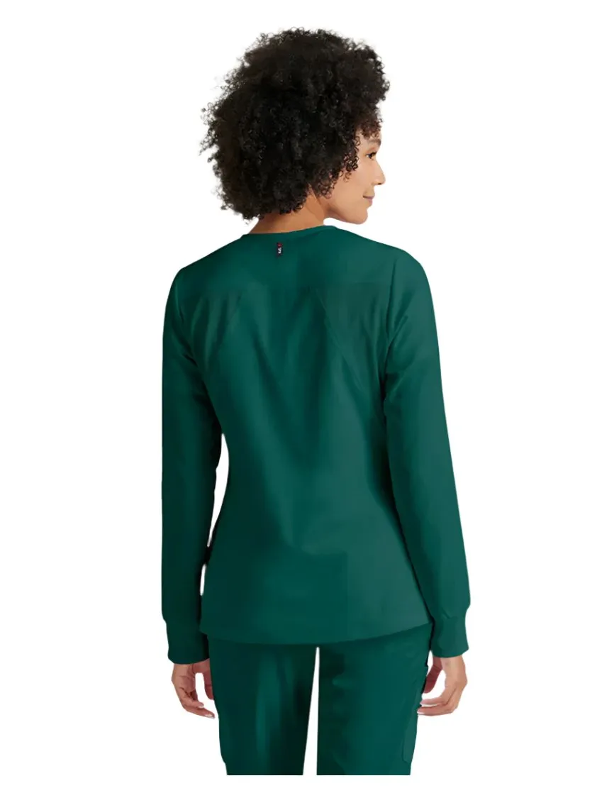 Grey's Anatomy Stretch™ by Barco Gianna 5-Pocket Crewneck Scrub Jacket