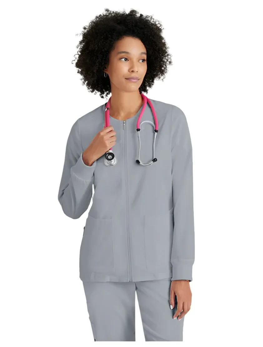 Grey's Anatomy Stretch™ by Barco Gianna 5-Pocket Crewneck Scrub Jacket