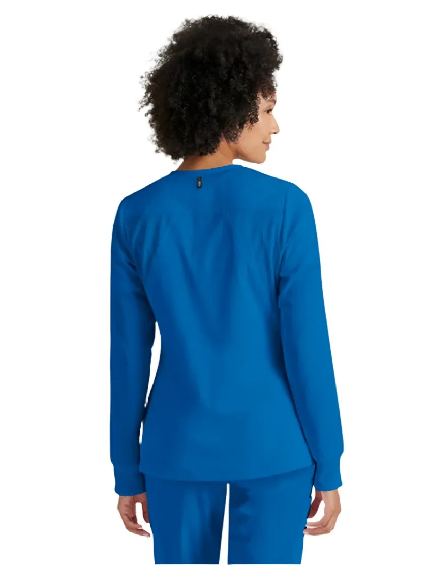 Grey's Anatomy Stretch™ by Barco Gianna 5-Pocket Crewneck Scrub Jacket